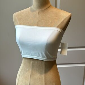 Frenchie NWT cream medium/large bandeau top. From Nordstrom; new with tags.